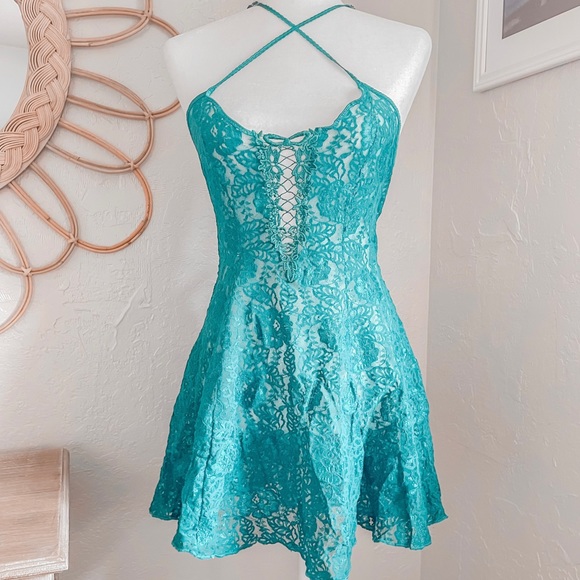 Vintage Dresses & Skirts - Vintage 90s Lace Lingerie Mini Whimsy Night Gown Fairy Whimsigoth Romantic Dress